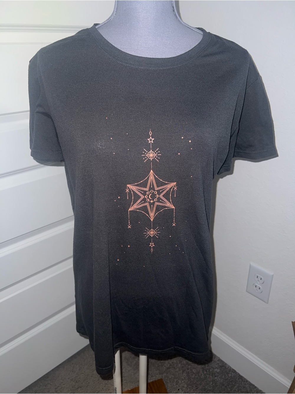 Women's Black Celestial Star Tee